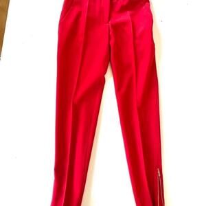 Cherry Red Stella McCartney Tailored Dress Pant Sz 36 euro